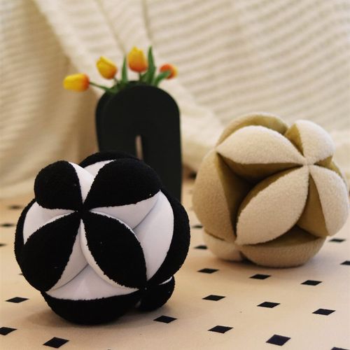 复古绣球造型毛绒抱枕手工暗缝异形沙发靠客厅毛绒绣球抱枕样板间