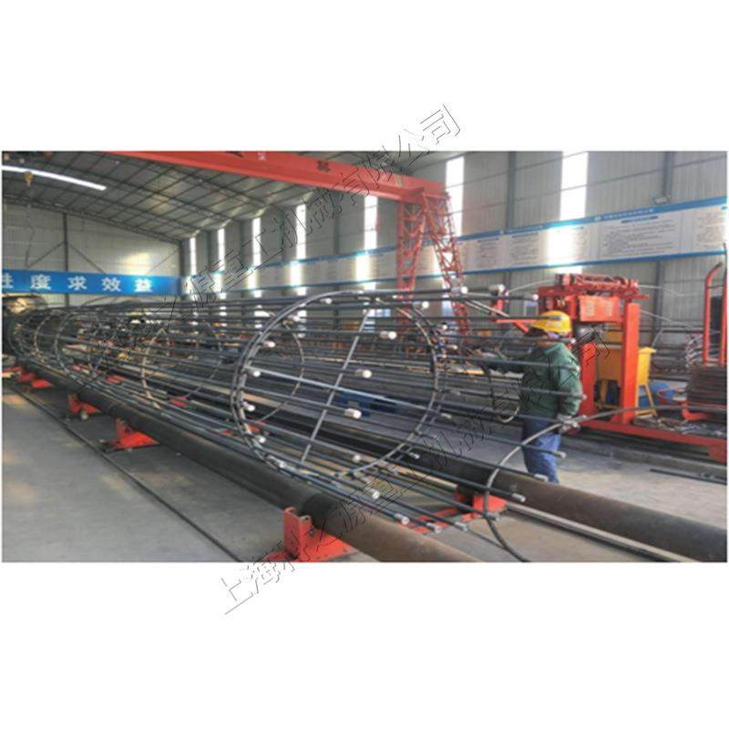 建筑行业钢筋笼绕筋机 半自动圆形钢筋笼 深孔桩绕筋成型设备