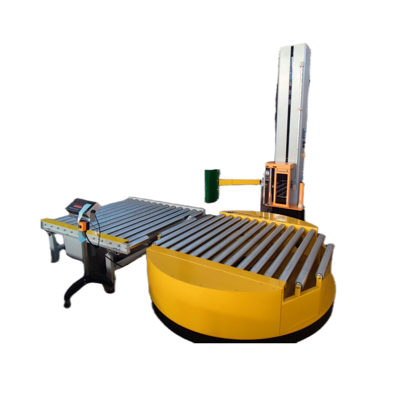 全自动在线托盘缠绕机输送线动力辊筒线缠绕膜包装机裹包机械,搬运/仓储/物流设备,立体仓库设备,淘宝优惠券,粉丝福利购,淘宝优惠卷