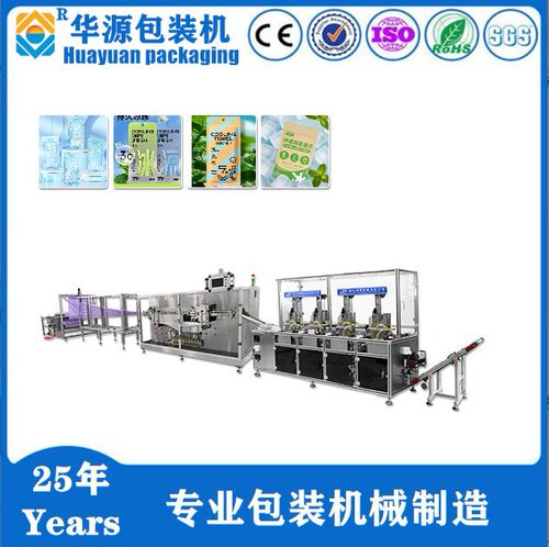 给袋式冰感湿巾机 全自动降温湿巾生产线 一次性湿巾包装设备