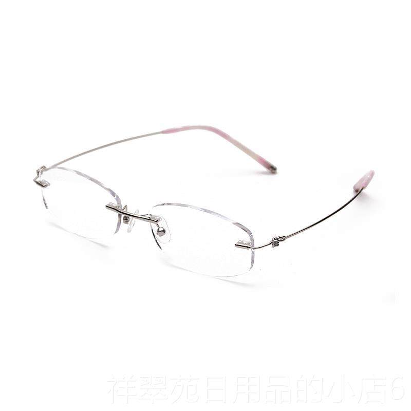高档近质视眼镜超小框韩女版轻潮气配高度数防蓝光防辐射大脸金丝