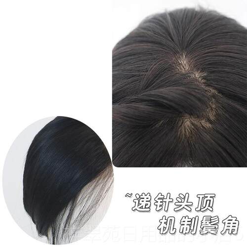 高档全蕾丝假发套人丝轻女长直发透气自然递针薄全手织可真扎马发