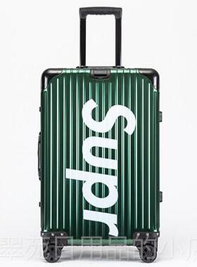 高档定制logo全铝合红色行金李箱24寸男旅行箱sup拉镁杆箱20登机