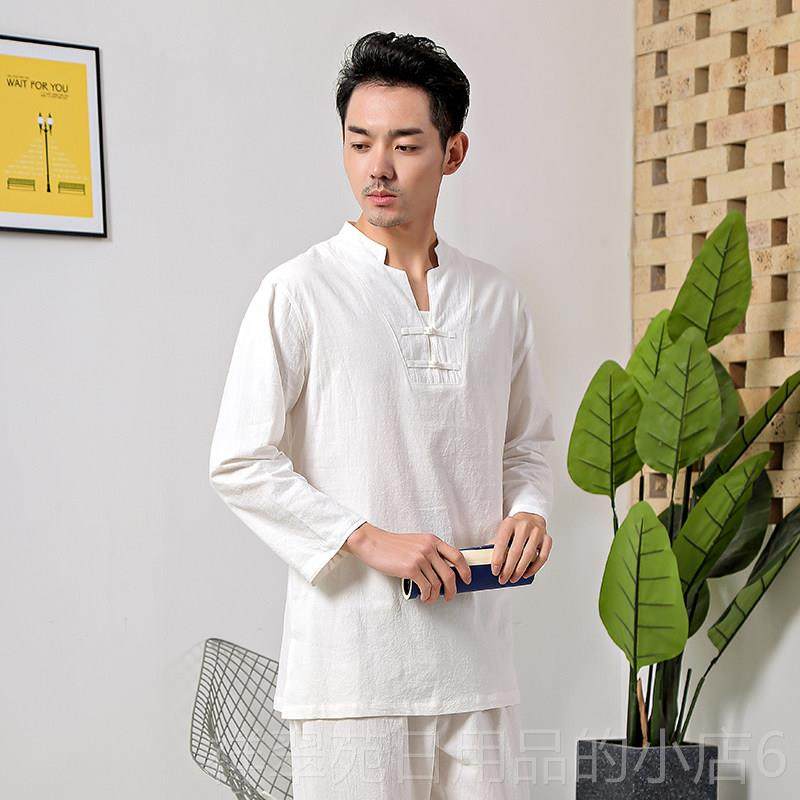 高档棉麻伽服太极坐宽松中瑜式茶服门汉服打坐外服运打动服男春夏,男装,其他民族服装,淘宝优惠券,粉丝福利购,淘宝优惠卷