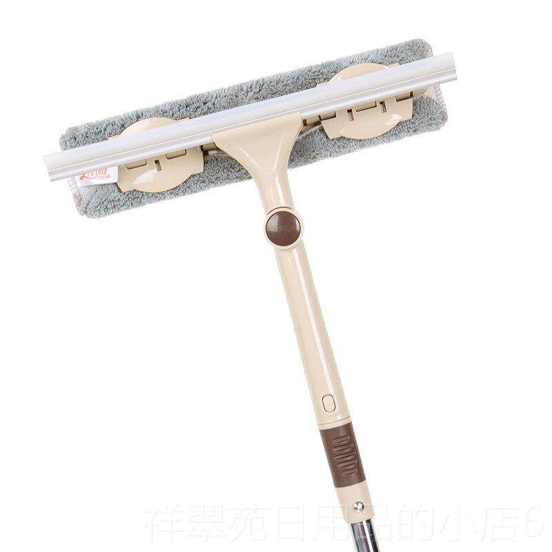 高档擦美丽雅擦玻璃神器用双面具工伸缩杆刮水器清洁高楼大扫除家