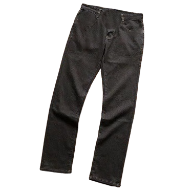 thumbnail for The back pocket is full of dark patterns and concave black jeans 66012326