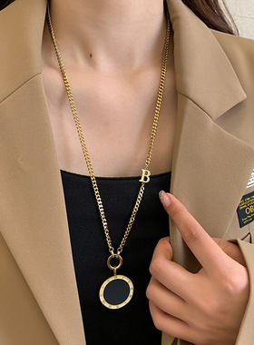 欧货网红爆款春夏长项链钛钢简约