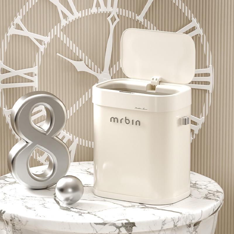 麦桶桶垃圾桶感应式智能家用带盖2024新款方形自动高颜值个性创意