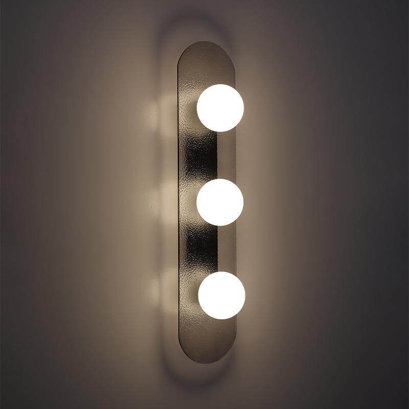 极简设计师款创意轻奢床头楼梯咖啡厅售楼部长条复古玻璃艺术壁灯