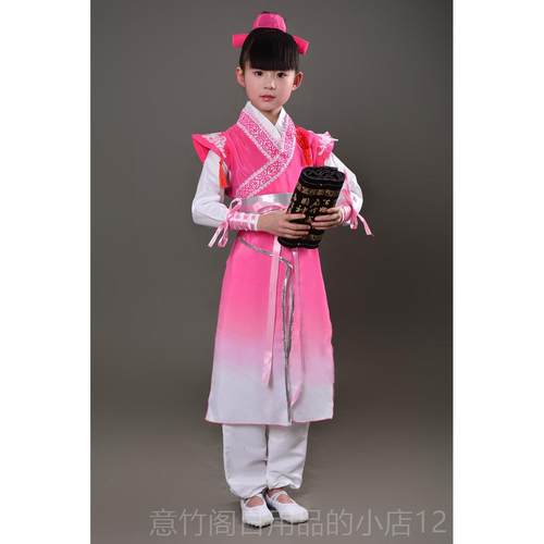 正品儿童子三字经演出服游子吟演出服装武表侠服儿童弟国学服演规