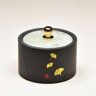 正品小楷书盖小砚台，玉石调，迷你色不，干墨，学生儿童墨池墨盘