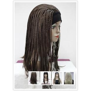正品假发小的辫可以直接戴与梯度嘻流行歌手舞蹈欧美哈表直播逼演