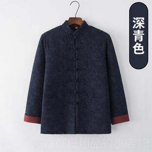 正品胖装子专属大码冬季丝棉加厚肥可水洗棉棉袄唐男衣休闲加夹棉