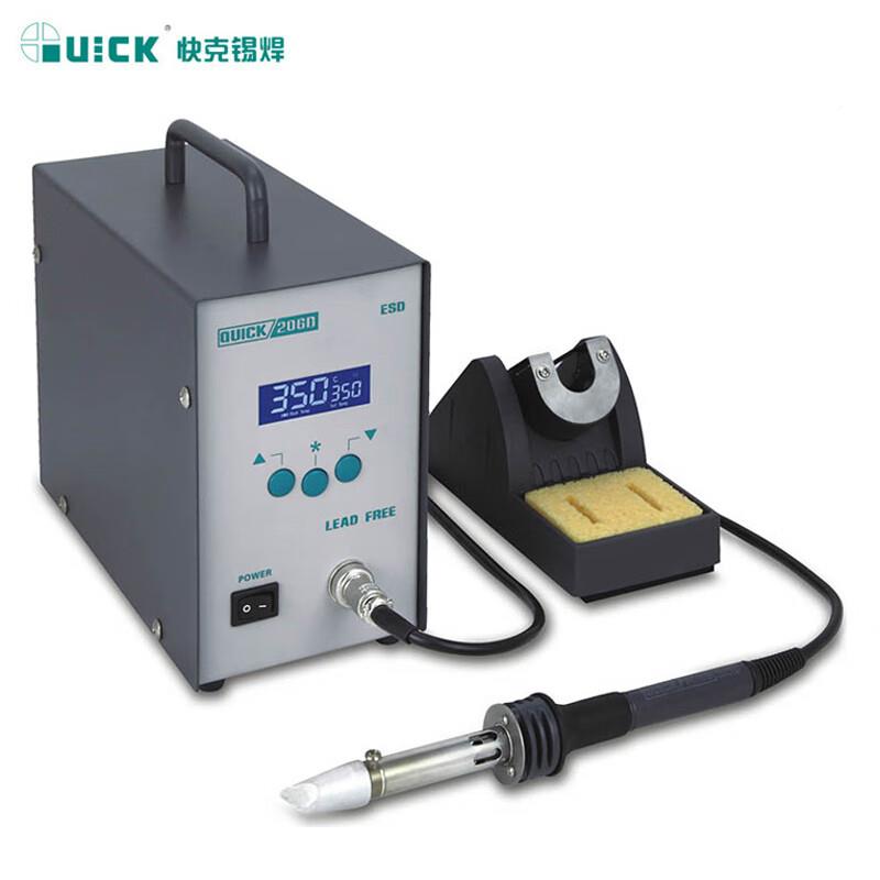 快(台823Q克UICK)2铁06D智能高频数显无铅电烙320W电焊锂电池焊接