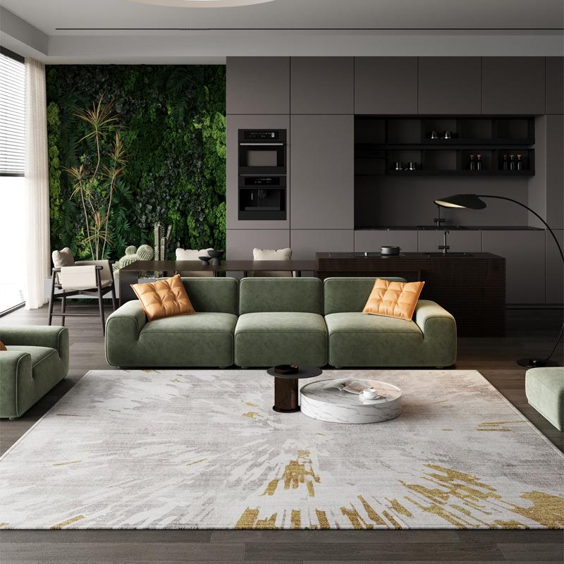 新款地毯客厅沙发地垫卧室简约现代免洗家用高级床边垫子茶几防水