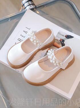 高档女孩鞋小皮鞋2025季新公鞋儿童单鞋春kJ制服中，大主儿童性能