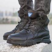 高档东雪地靴男皮毛一冬加季 户外防水防滑羊毛保暖体北厚高帮 棉鞋