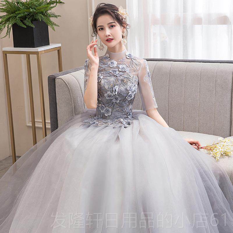 高档唱出服女蓬蓬裙独长款声乐学生服艺考礼演主持人年会晚礼服蓬