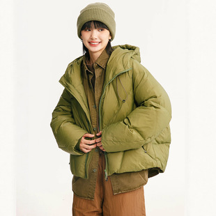 黑舰队 面包羽绒服工装羽绒服新国标90白鸭绒三防保暖外套