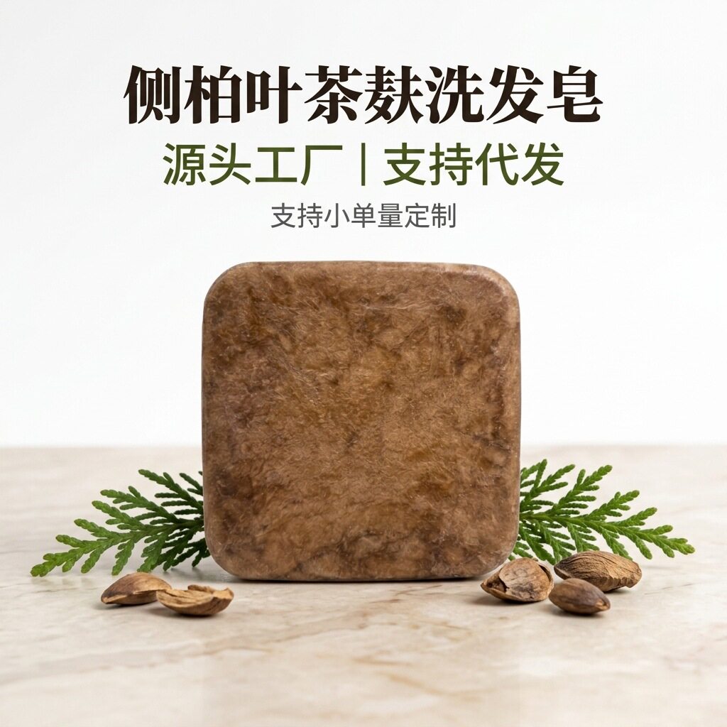 侧柏叶茶麸草本洗发皂手工清爽