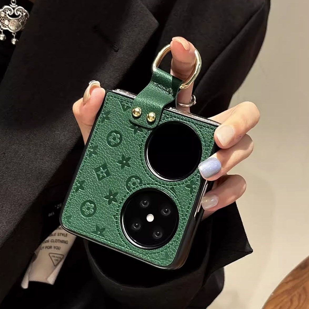 适用华为pocket2手机壳purax新款HW五叶草指环扣保护套p50pockets折叠屏高级感奢华简约p50女时尚,3C数码配件,手机保护套/壳,淘宝优惠券,粉丝福利购,淘宝优惠卷