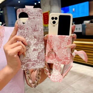 适用小米mixflip2手机壳新款荣耀magicvflip2笔记本彩绘民族风中轴全包防摔折叠屏oppofindn3flip保护套女款