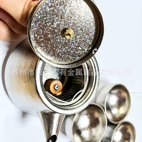 出售钛合金茶具 食用级别钛合金茶杯 工艺品钛合金茶壶
