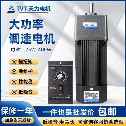 厂家小型减速电机马达6IK300RGU-C微型交流调速电机220V定速电机