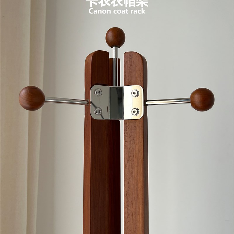 集木室物所/卡农衣帽架落地卧室家用转角实木简易玄关门口高端
