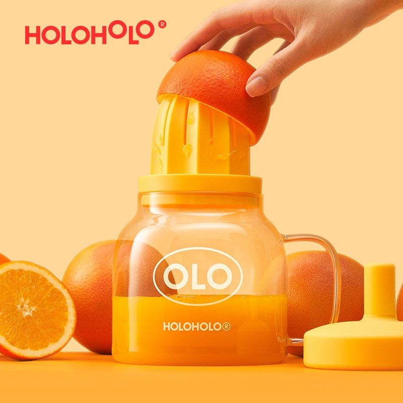 HOLOHOLO橡果杯高硼硅玻璃杯大容量吸管杯办公水杯耐热鲜榨泡茶杯