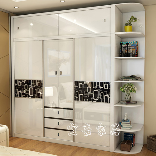 来图定制 强化玻璃钢化玻璃门 定制图案推拉门壁柜移门趟门衣柜门