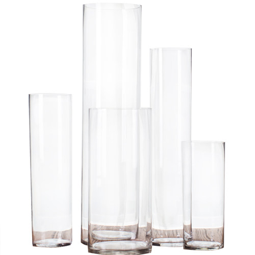 大玻璃花瓶 落地圆柱型直筒瓶婚庆路引酒店装饰软装设计摆件