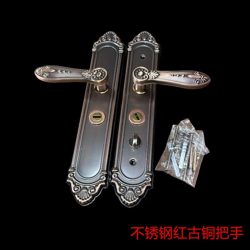 防盗门拉手别墅门多功能秒装双拉簧防撬不分左右面板孔距235把手