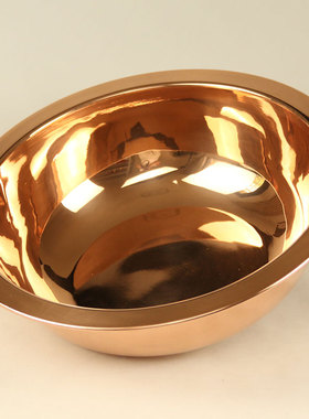 紫铜盆铜家用加厚结婚喜盆用品老式复古仿古聚宝盆摆件家居