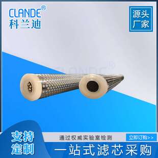 厂家供需微孔折叠滤芯 反渗透聚丙烯滤芯 内外不锈钢微孔折叠滤芯