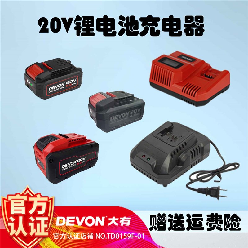 大有锂电池1.5ah/3.0ah/4.0ah/5.0ah/5.2ah/标充/快充/闪充20V