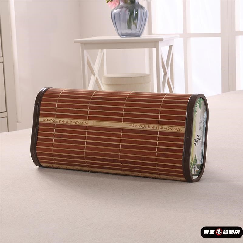 夏天麻将凉枕头麻将空心枕竹枕竹藤枕头保健枕空心枕汗蒸房用枕头