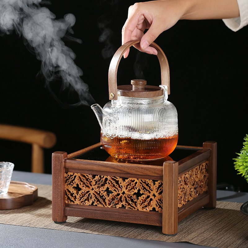 新款胡桃木小型电陶炉家用茶台煮茶器围炉煮茶烧水炉功夫茶具配件