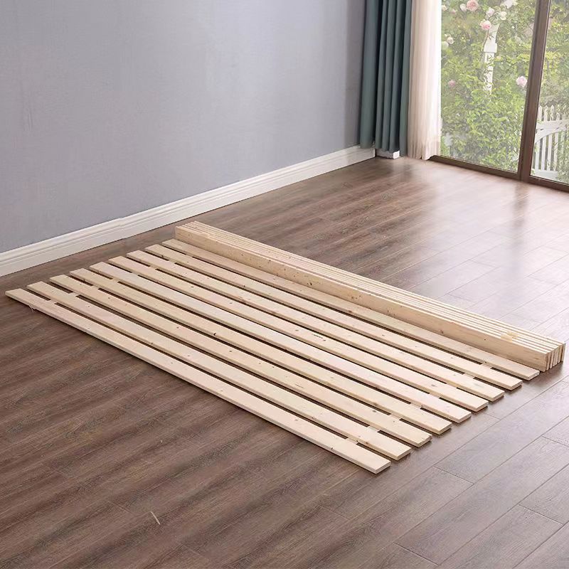 折叠松木床板1.5m实木杉木板床垫硬板原木1.8m定制双人板条床骨架