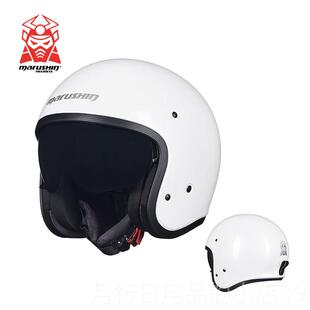 正品马鲁h申ausinm复古半盔摩托车头盔太子半覆式夏季安全头盔rL1