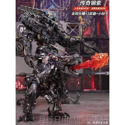 正品变形恐龙玩具孩钢霸王人龙机器金刚擎天索合金正版男柱大黄蜂