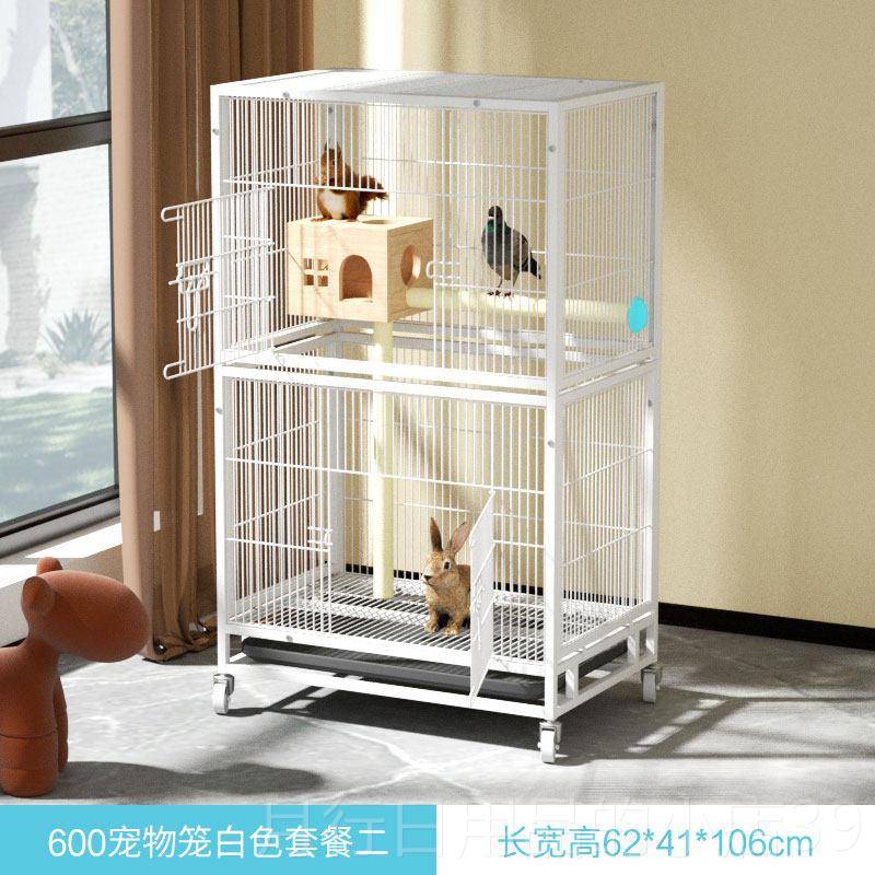 正品欣乐森松鼠笼大三层龙猫笼花貂枝鼠别墅龙猫柜笼貂笼号宠物鸟图片