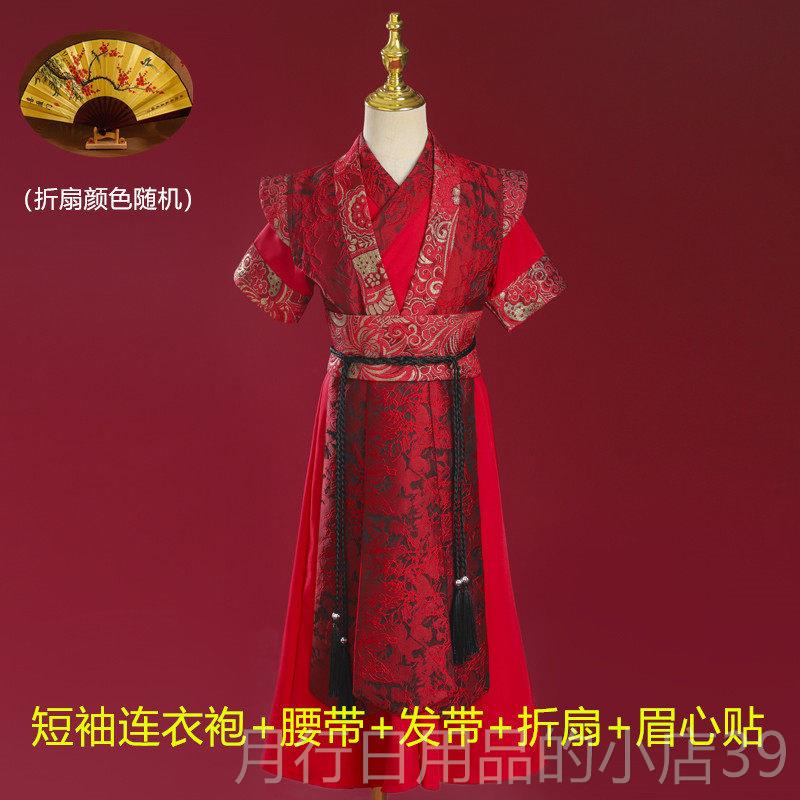 正品儿童汉女孩花木兰Cos装仙女风格代女孩剑飞鱼服装骑士表古代图片