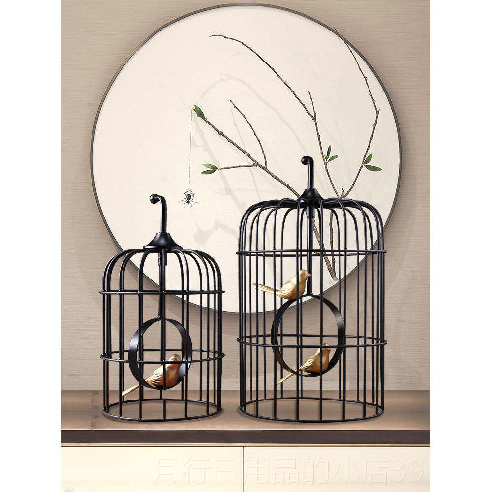 正品橱复古创意装饰铁艺鸟件笼花艺鸟笼子大号窗摆庆道具装饰婚品