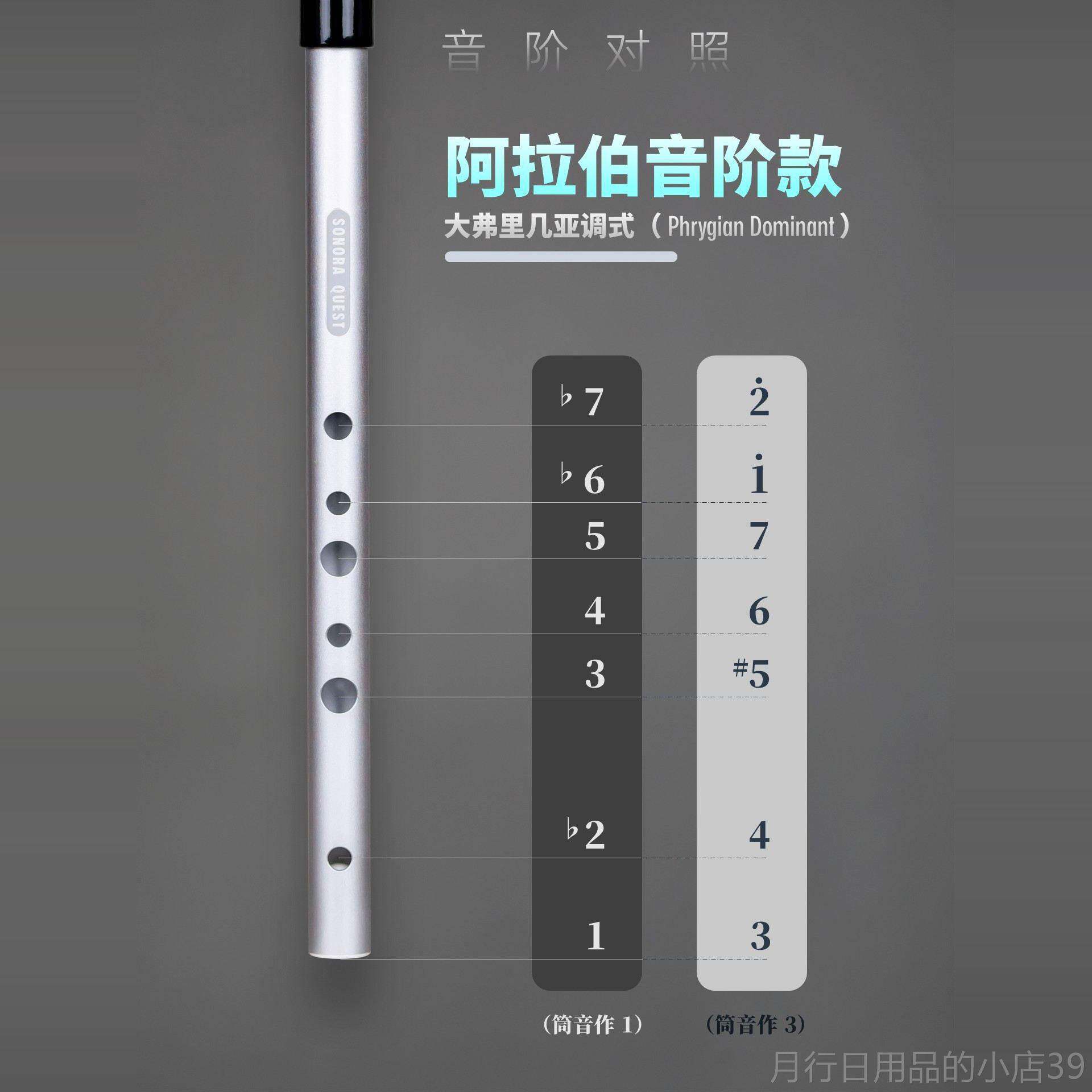 正品SONORA哨 QUEST笛阿伯音阶式风格D自然大调调省气拉抗压高亢