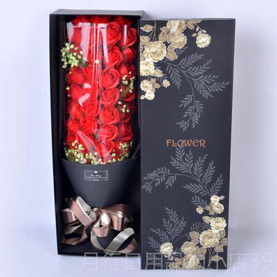 正品生日朋礼物女生送女束友闺蜜友情玫少女心浪漫创意肥香皂瑰花