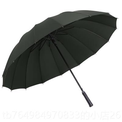 正品1骨6长柄雨伞男女双加人三o人商务伞超强防风固超大定制lgo广