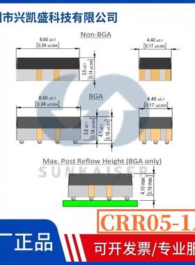Standex Meder CRF05-1A信号继电器 500MA 5V高频7GHz舌簧继电器