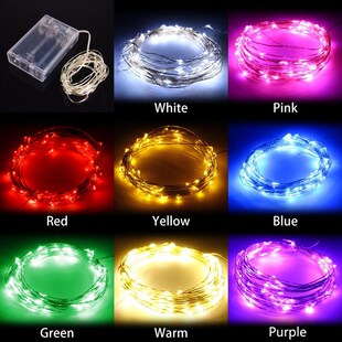电池盒灯l耶诞节婚庆表白小灯防水灯带 USB灯串舞台服饰 5Ved装 饰