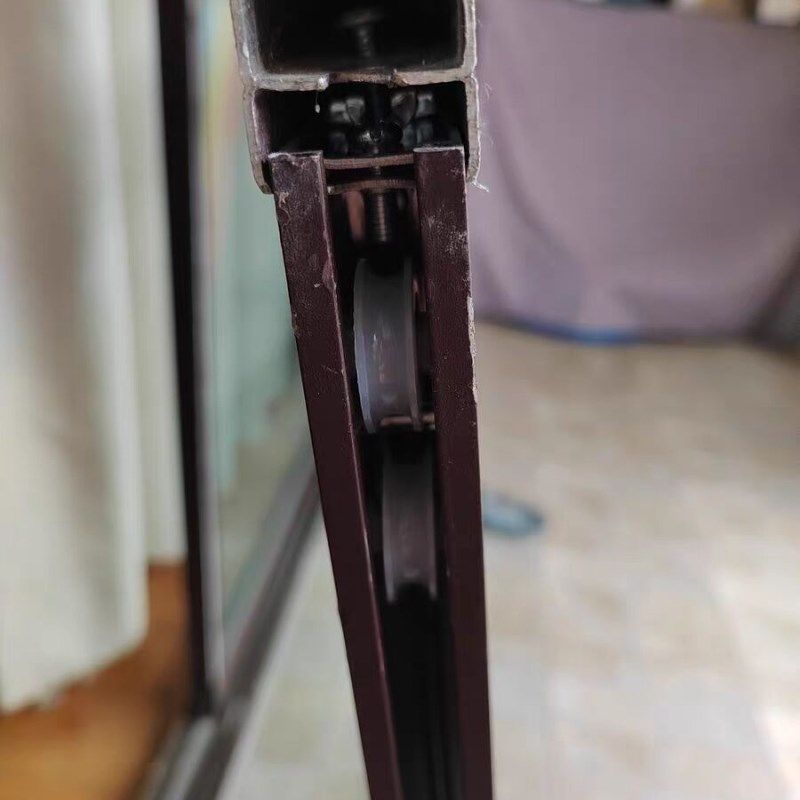 不锈钢玻璃滑轮子滚轮平移窗配件移门轮轨道铜轮铝合金门窗推拉窗